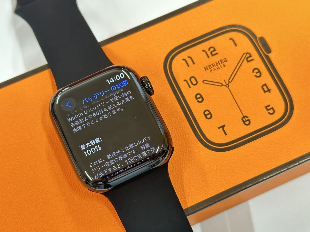 最新 即決 100% 黒 Apple Watch series9 HERMES 41mm アップルウォッチ