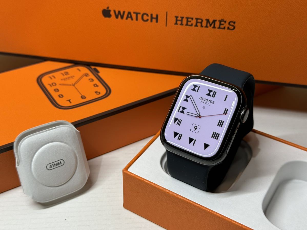 ☆即決 美品 100% Apple Watch series7 HERMES 41mm アップルウォッチ
