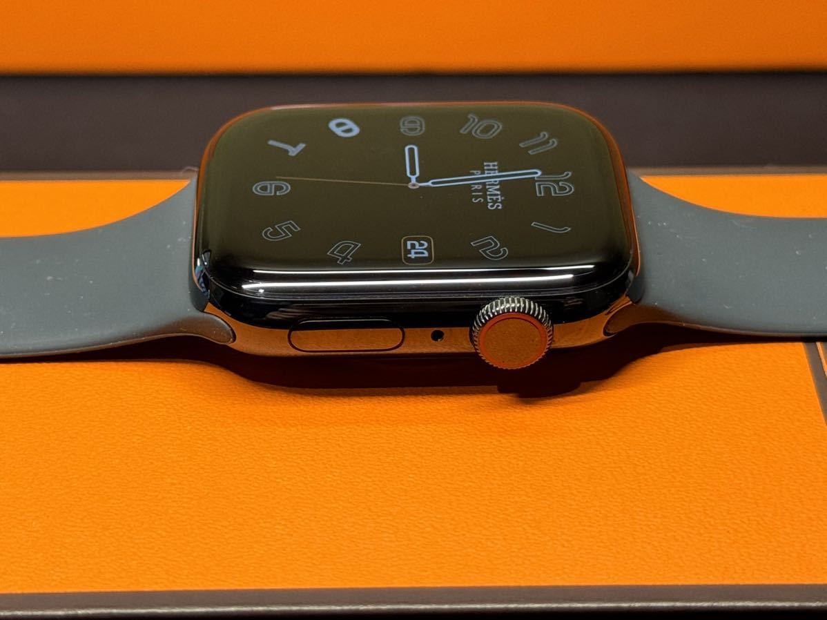 即決 美品 Apple Watch series6 HERMES 44mm ブラック ステンレス