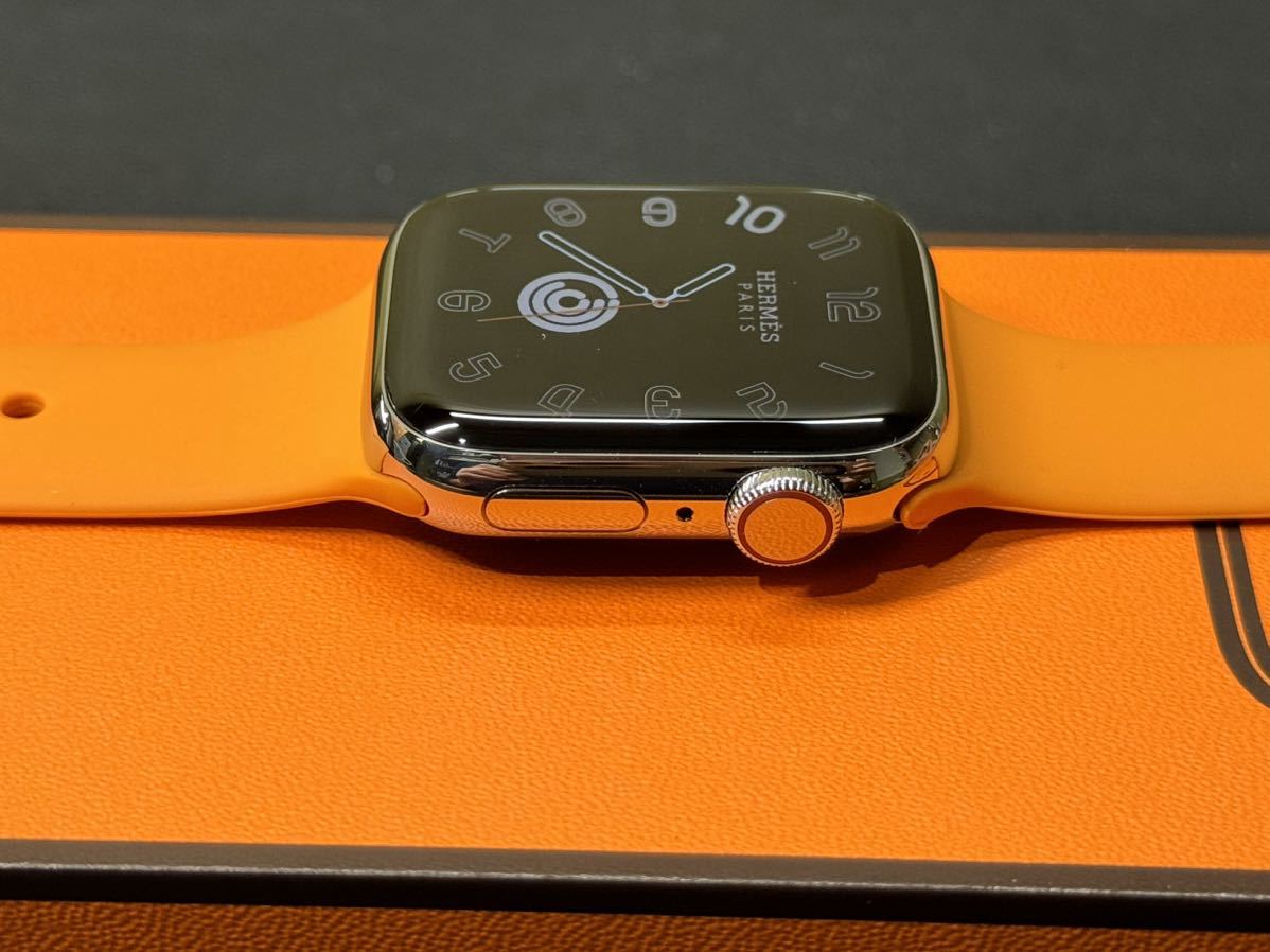 ★即決 バッテリー100% 即決 Apple Watch series8 HERMES 41mm アップルウォッチ エルメス GPS+Cellular シルバーステンレス シリーズ8_画像4