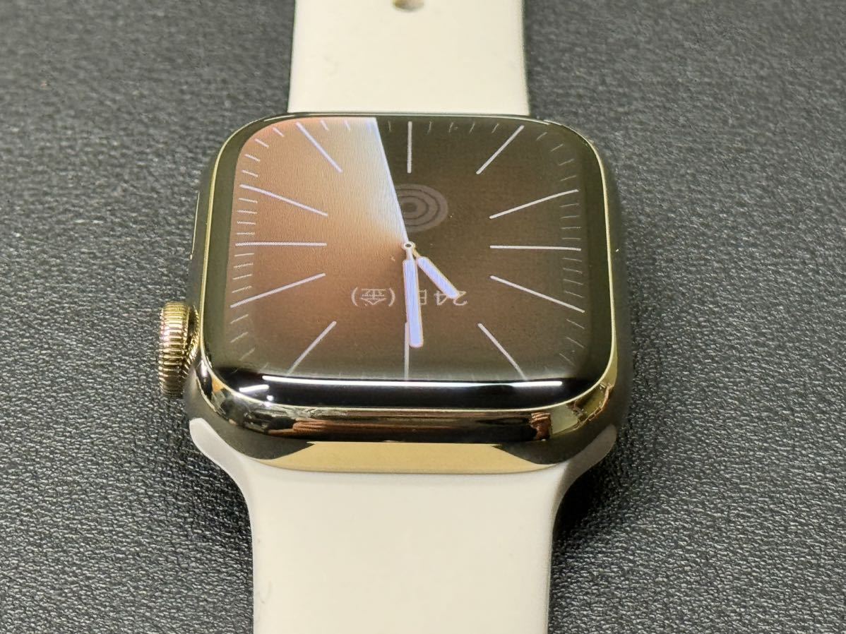 即決 美品 オススメ Apple Watch series7 41mm ゴールドステンレス