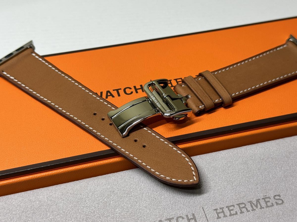 即決 美品 Apple watch HERMES エルメス Dバックル ディプロイアント