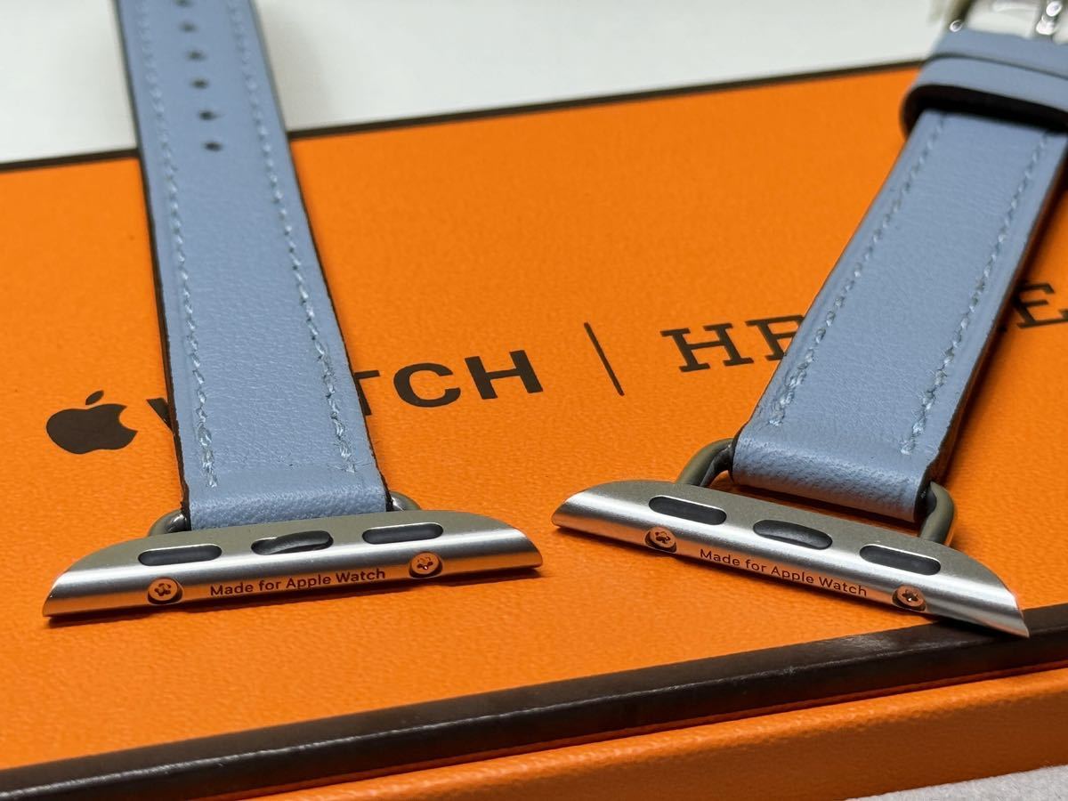 即決 未使用 ブルー ラン アトラージュ Apple watch HERMES 即決 未使用 ブルー ラン アトラージュ Apple watch HERMES