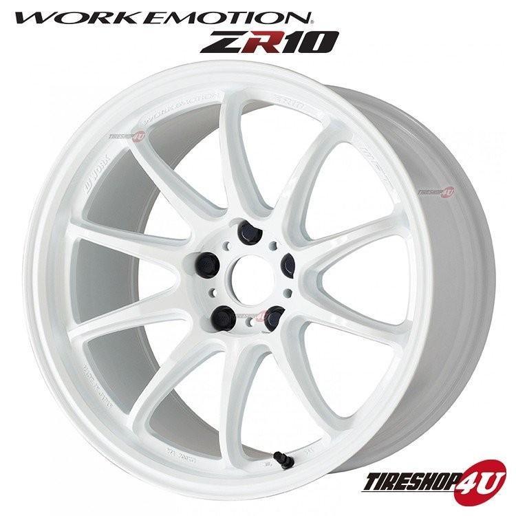 WORK EMOTION ZR10 17x7.0J 5/114.3 +53 AZW アズールホワイト 新品ホイール1本価格の画像1