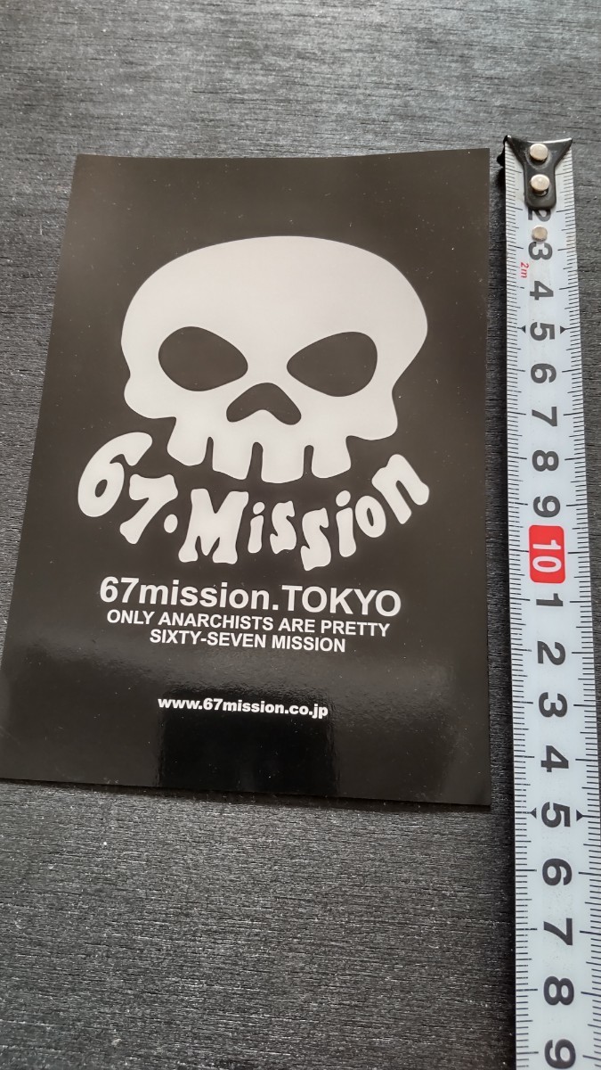 「67Mission TOKYO」2003年出店当時物ハガキ1枚/スカル ファッション_画像6