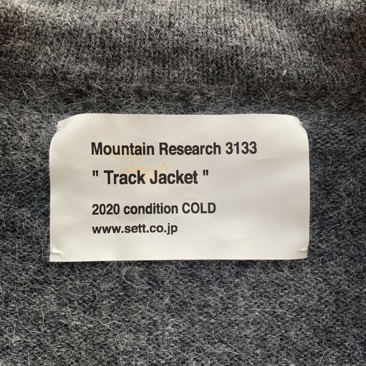 MOUNTAIN RESEARCH knitted jersey M Anne gola mountain li search Zip up gray jersey -