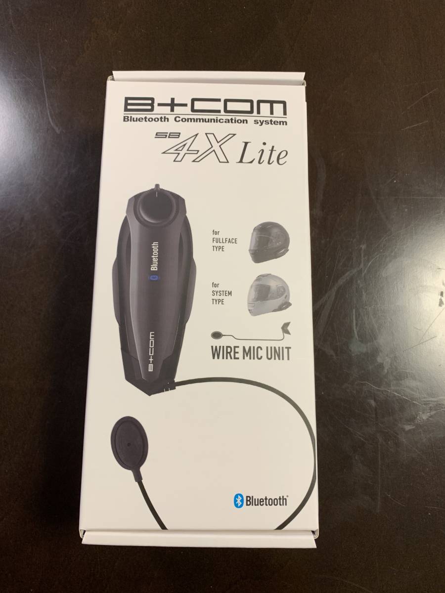 (中古　美品) サインハウス B+COM バイク用インカム SB4X Lite ワイヤーマイクUNIT BLACK SYGNHOUSE ビーコム_画像1