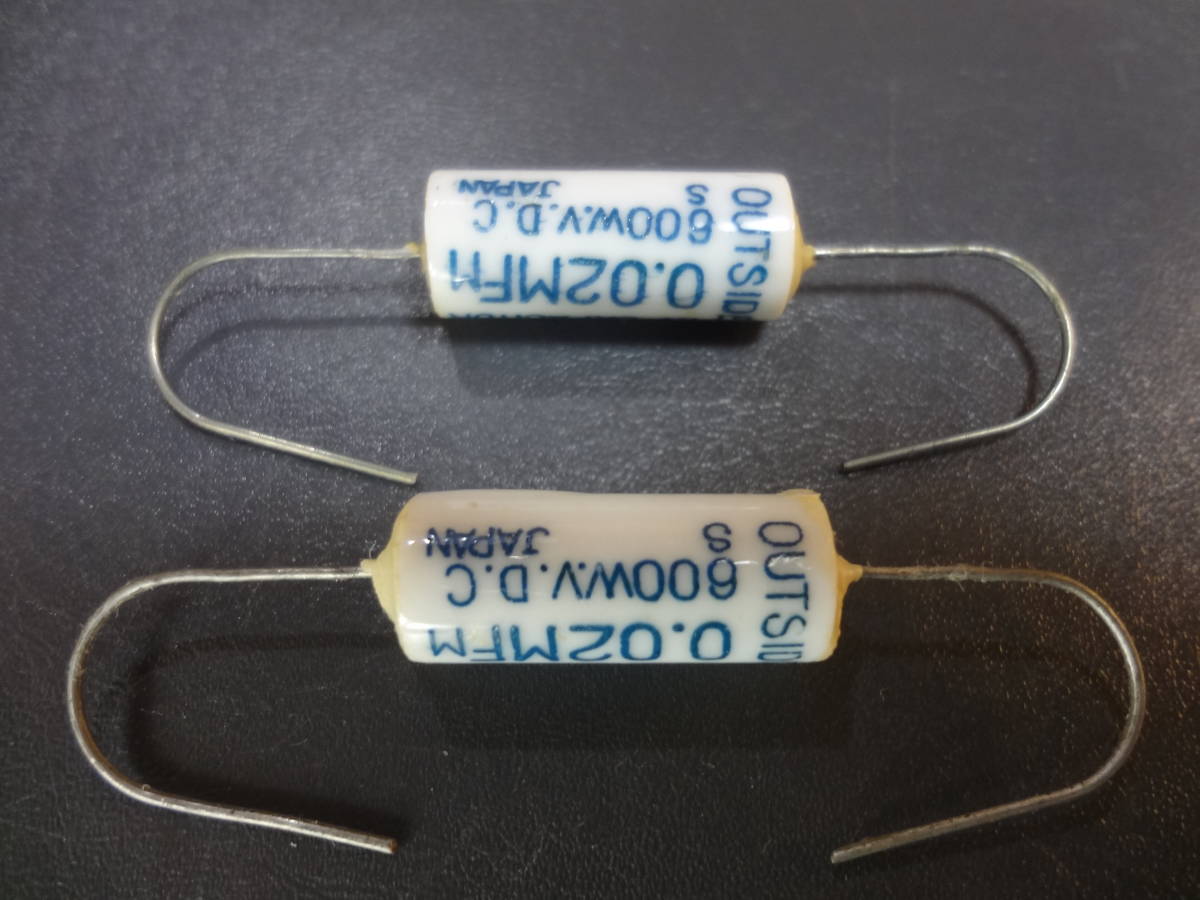 ２個セット Olson 0.02μF 600V Vintage ペーパーコンデンサー 未使用品_画像2