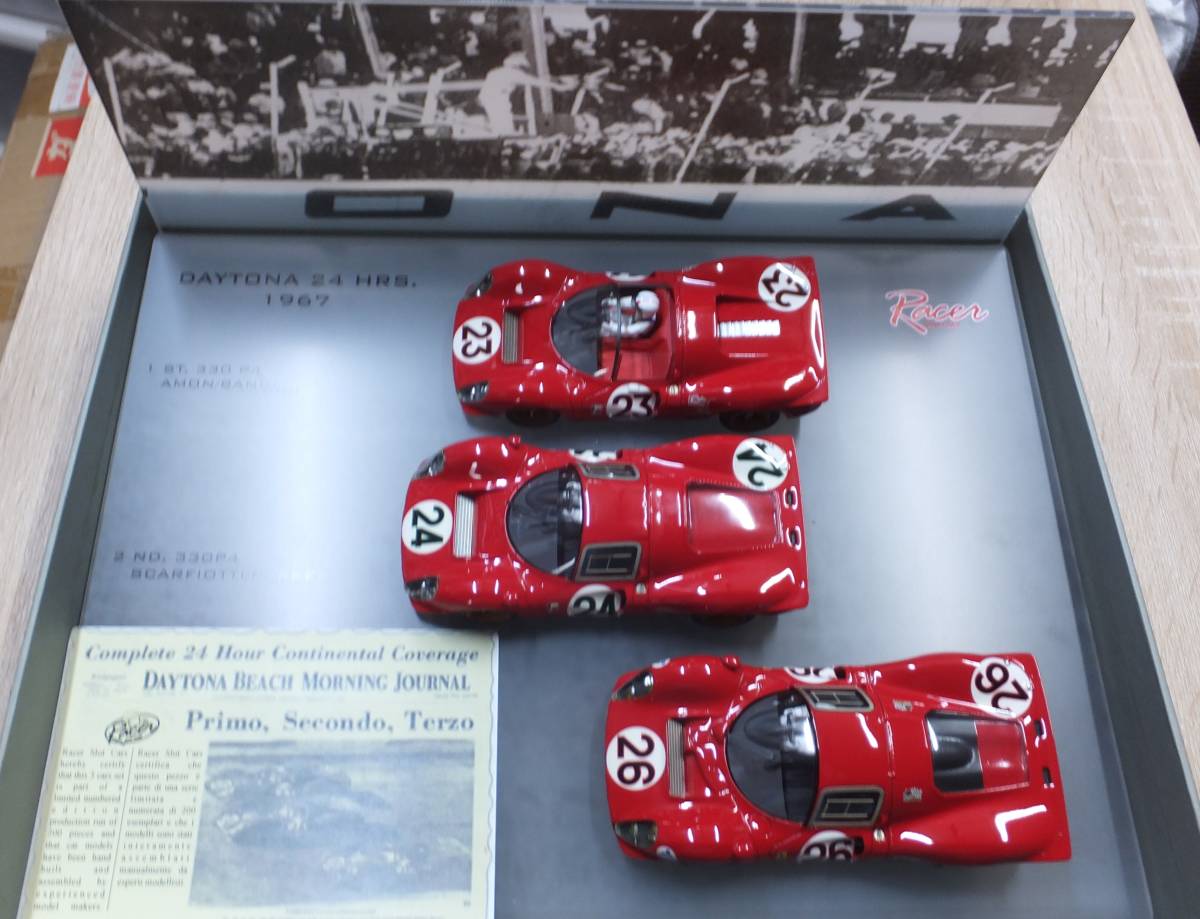 1/32 Racer DEYITONA HRS1967 スロットカー３台セット 未使用 Ford Ferrari PORSCHE 希少 レア _画像1