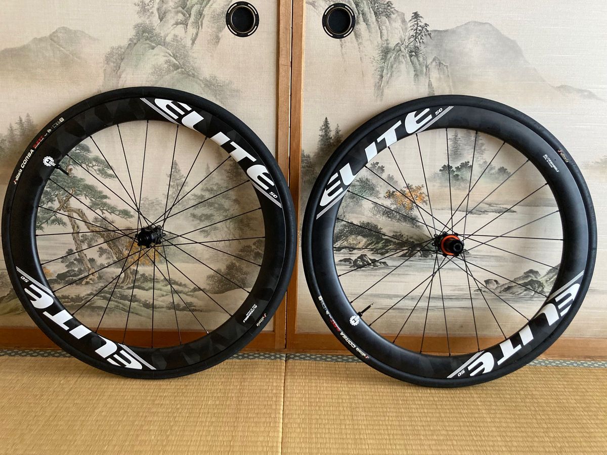 美品 Elitewheels エリートホイール 50mm チューブレスレディ 美品 Elitewheels エリートホイール 50mm チューブレスレディ