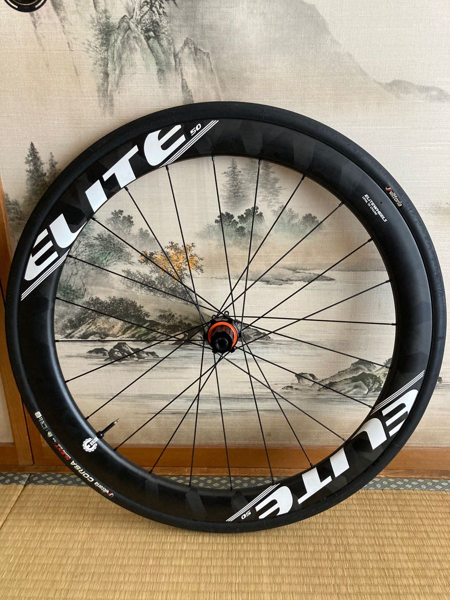 美品 Elitewheels エリートホイール 50mm チューブレスレディ 美品 Elitewheels エリートホイール 50mm チューブレスレディ