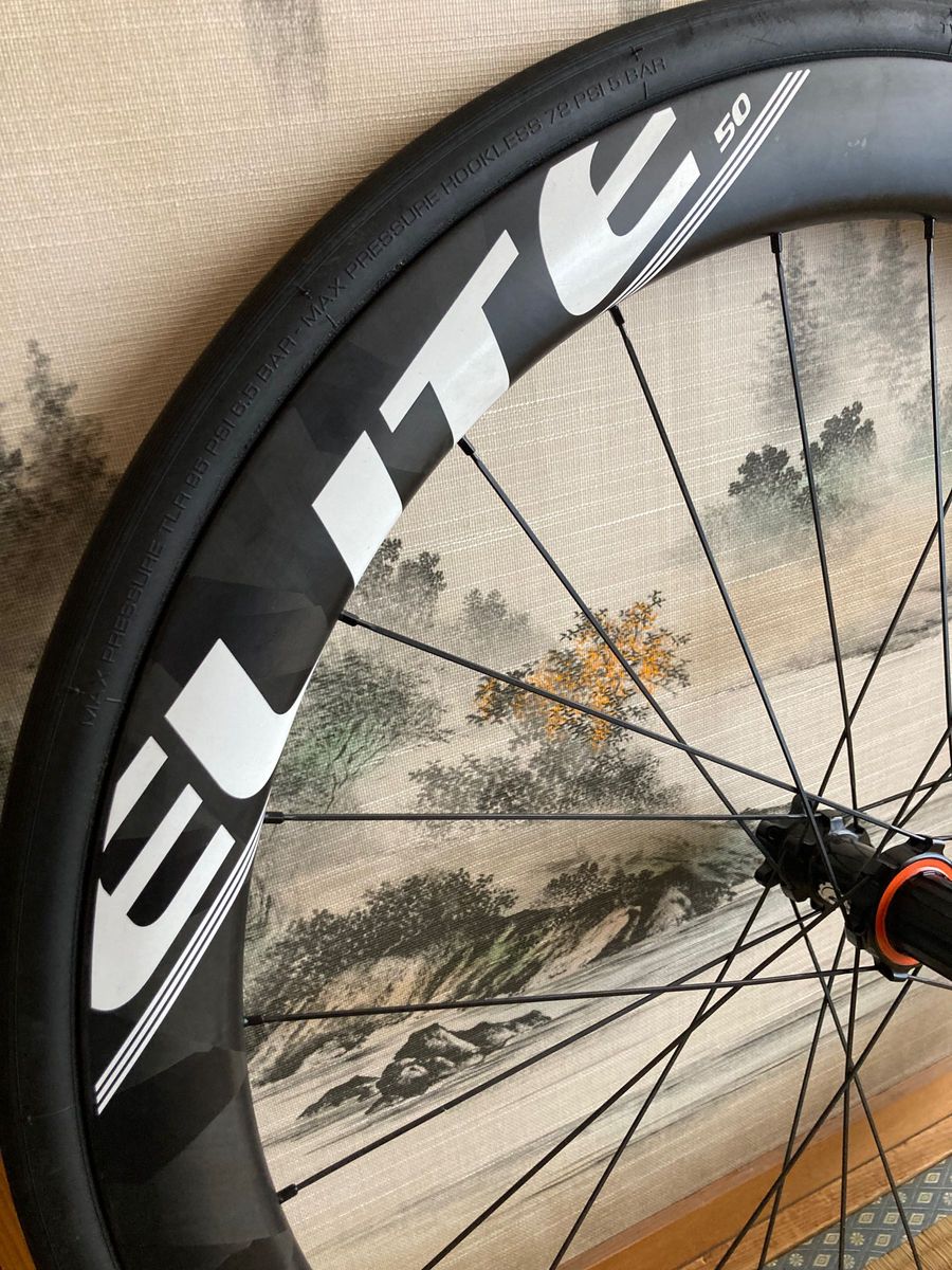 美品 Elitewheels エリートホイール 50mm チューブレスレディ 美品 Elitewheels エリートホイール 50mm チューブレスレディ