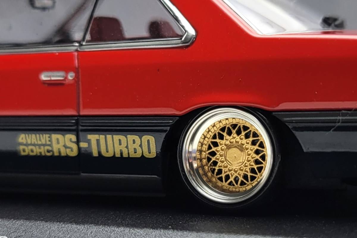 1/43　日産　スカイライン改　HT　２０００ターボ　RS　（R30）　BBS　RS　アルミ製　深リム　街道レーサー　DISM製　ハチマル_画像7