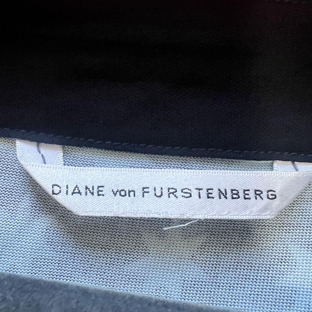 美品】DIANEvonFURSTENBERG ラップワンピース 2 M 総柄 ダイアンフォン