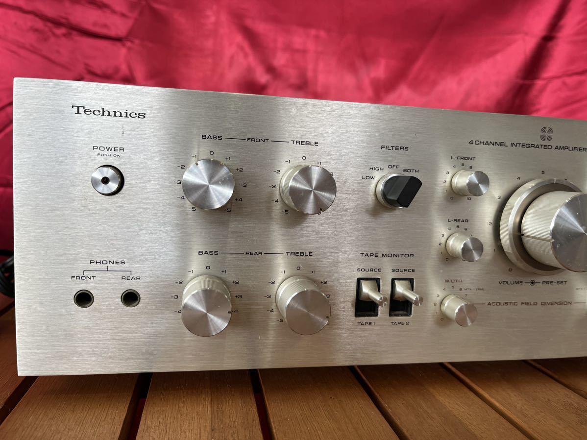 【中古品】Technics テクニクス 4chプリアンプ SU-4100 通電確認済み品 _画像2