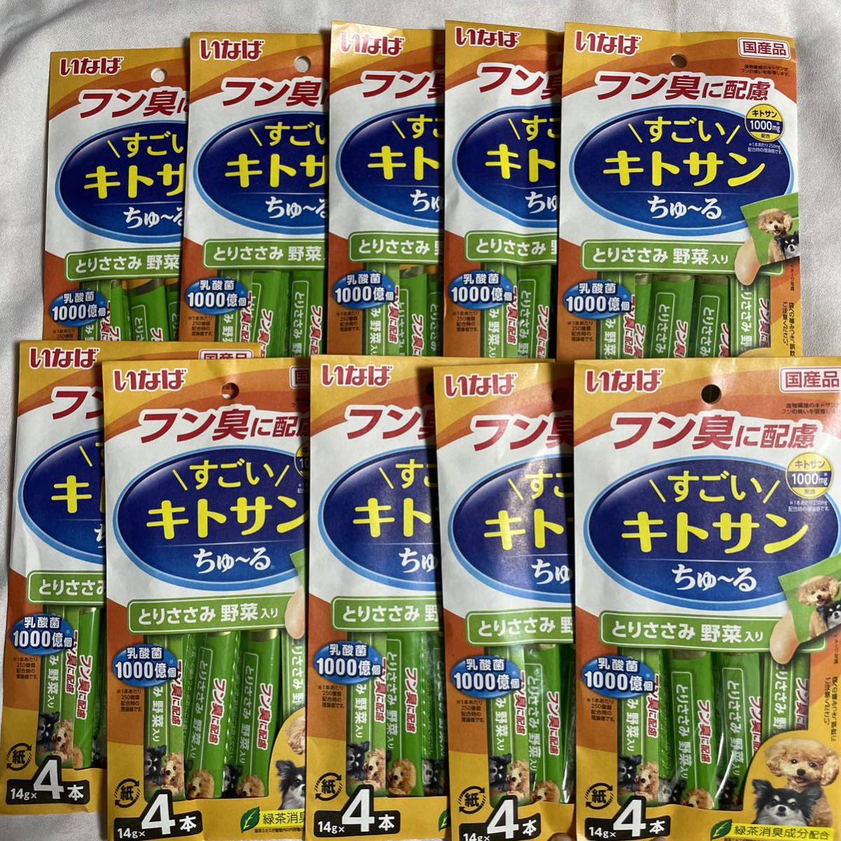 国産品　いなばチュール　すごいキトサン　40本セット_画像1