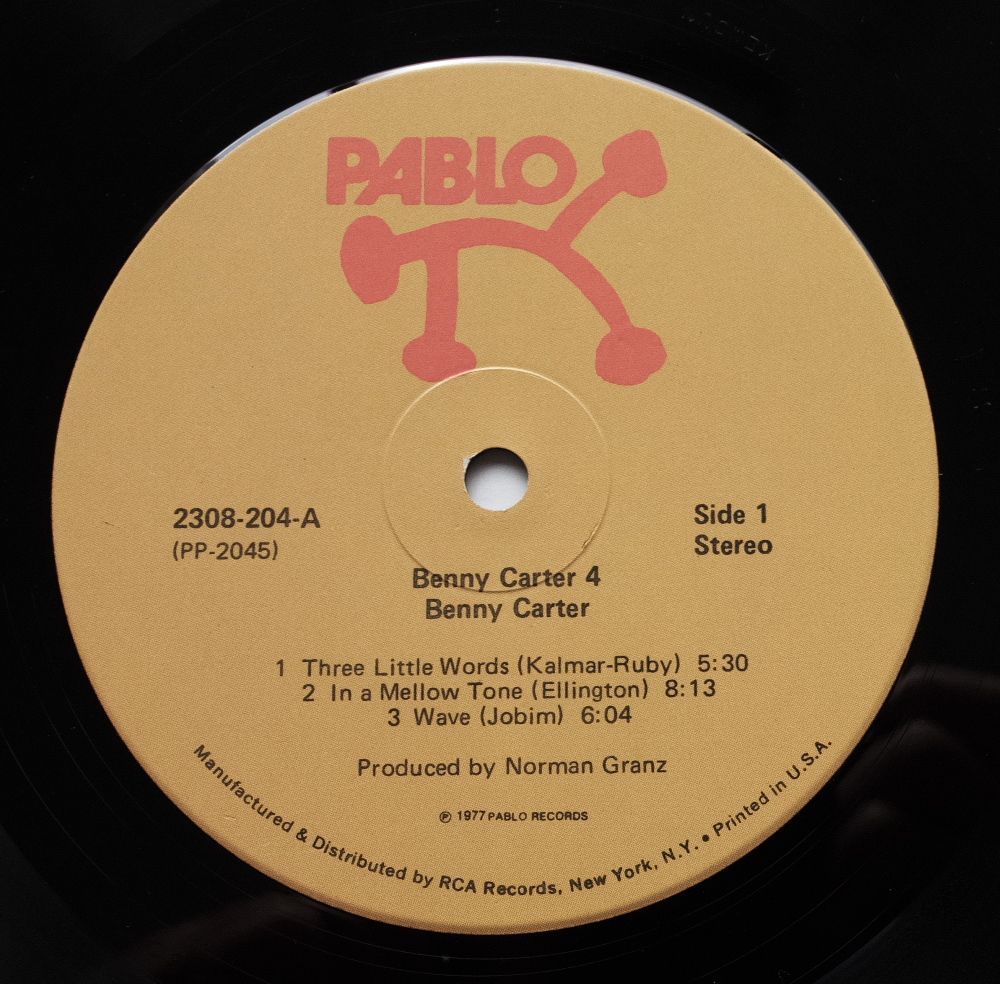 【 Pablo ・オリジナル盤 】★ Montreux '77 ・Benny Carter 4　 / Pablo Records　2308-204　 中古品 ★　_画像6