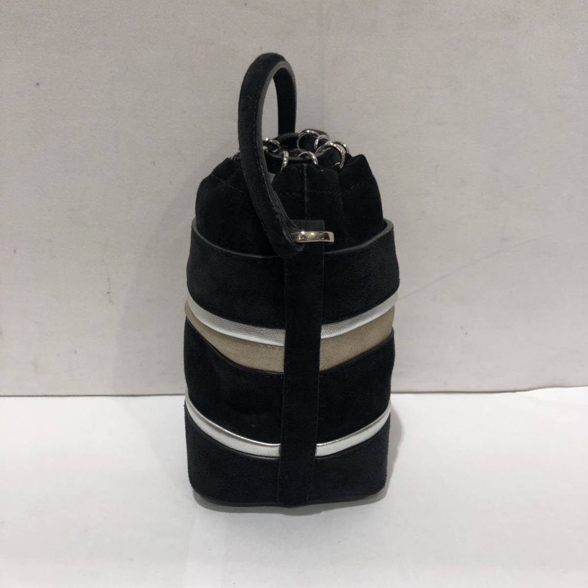 [PIERRE HARDY] Pierre a Rudy leather party bucket bag 2022-23AW handbag 2way shoulder bag black ts202402