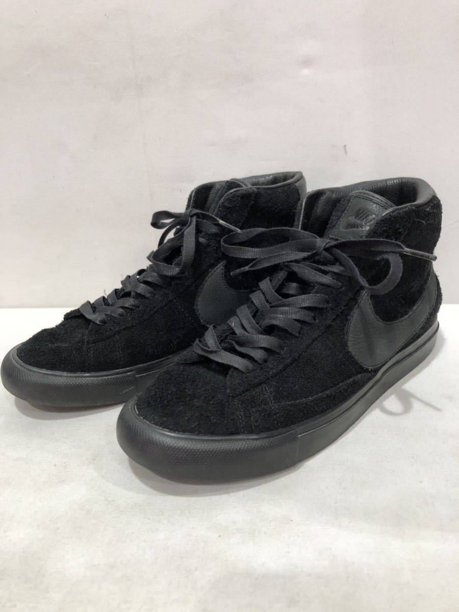 [NIKE]ナイキ NIKE BLAZER HIGH SP CDG 704571-001 ブラックコムデギャルソン US8 BLK スニーカー ハイカット ts202311_画像1