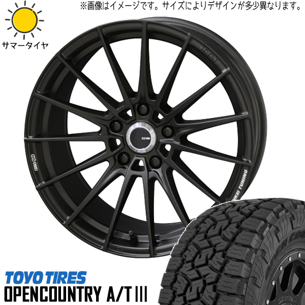 新品 エクストレイル アウトランダー 235/60R18 OPENCOUNTRY A/T3 ENKEI FC01 18インチ 8.0J +45 5/114.3 サマータイヤ ホイール 4本SET_画像1