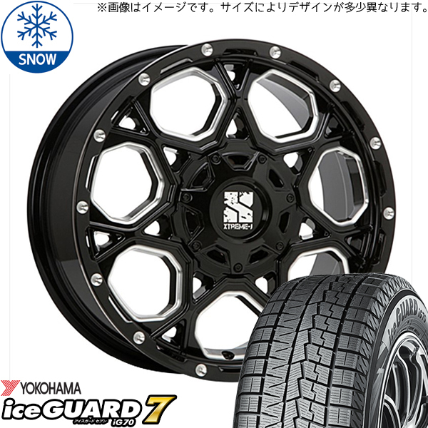 新品 クラウン CX-3 デリカ 215/60R16 16インチ ヨコハマ アイスガード 7 MLJ XTREME-J XJ06 スタッドレス タイヤ ホイール セット 4本