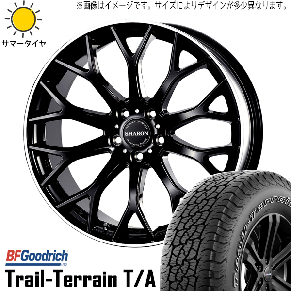 新品 エクストレイル T33 アウトランダー GN系 235/60R18 BFGoodrich シャロン 18インチ 8.0J +42 5/114.3 サマータイヤ ホイール 4本SET