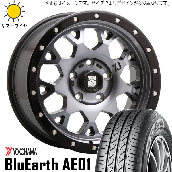 新品 ムーブ ミラ ラパン 165/55R14 14インチ ヨコハマ AE01 MLJ エクストリームJ XJ04 4.5J +45 4/100 サマータイヤ ホイール 4本SET_画像1