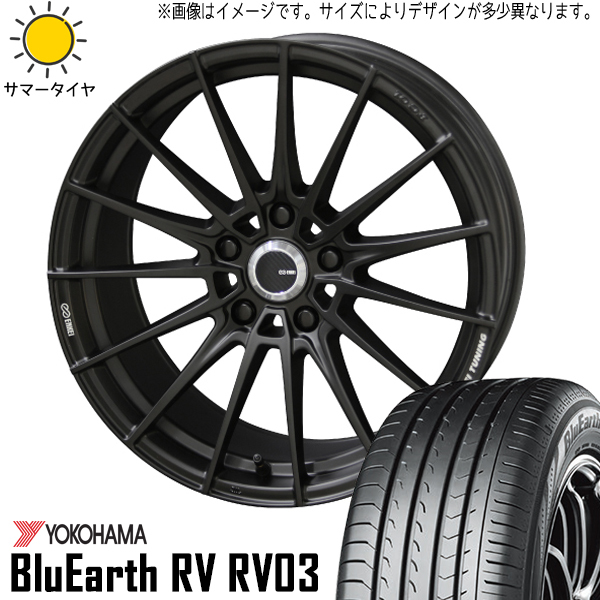 新品 アルファード 245/40R19 ヨコハマ RV03 エンケイチューニング FC01 19インチ 8.0J +38 5/114.3 サマータイヤ ホイール 4本SET_画像1