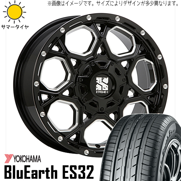 新品 アリスト マジェスタ 225/50R17 17インチ ヨコハマ ES32 エクストリームJ XJ06 7.0J +42 5/114.3 サマータイヤ ホイール 4本SET_画像1