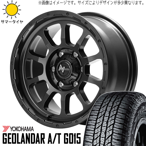 新品 スズキ ジムニー 225/75R16 16インチ ヨコハマ G015 M10 パーシング 5.5J +22 5/139.7 サマータイヤ ホイール 4本SET