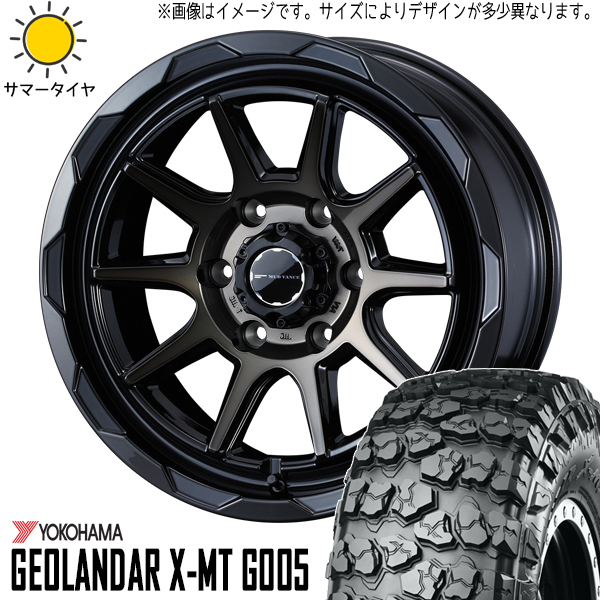 新品 スズキ ジムニーシエラ 7.00-16 6PR 16インチ ヨコハマ X-MT G005 MV06 6.0J -5 5/139.7 サマータイヤ ホイール 4本SET_画像1