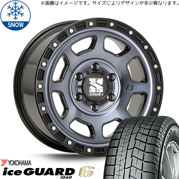 新品 プリウスα 205/60R16 16インチ ヨコハマ アイスガード 6 MLJ XTREME-J XJ07 スタッドレス タイヤ ホイール セット 4本_画像1