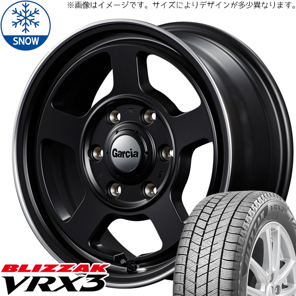 新品 タント NBOX スペーシア ブリザック VRX3 155/65R14 14インチ シカゴ5 4.5J +45 4/100 スタッドレス タイヤ ホイール セット 4本_画像1