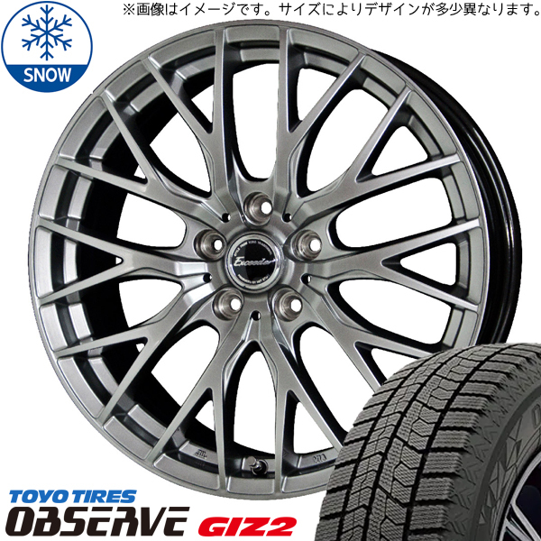 新品 ムーブ ミラ ラパン 155/65R13 トーヨータイヤ オブザーブ GIZ2 E05 13インチ 4.0J +45 4/100 スタッドレス タイヤ ホイール 4本_画像1