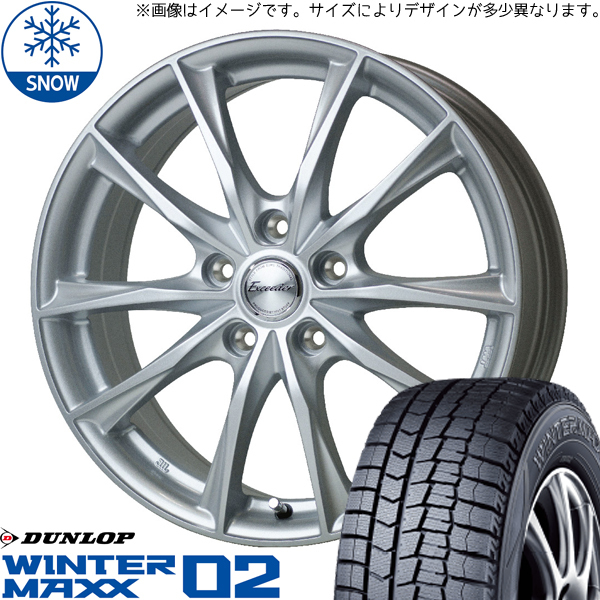 新品 ブーン 165/55R15 ダンロップ WM02 エクシーダー E06 15インチ 5.5J +43 4/100 スタッドレス タイヤ ホイール セット 4本