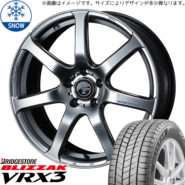 新品 ムーブ ミラ ラパン 165/50R15 BS VRX3 レオニス ナヴィア07 15インチ 4.5J +45 4/100 スタッドレス タイヤ ホイール セット 4本_画像1