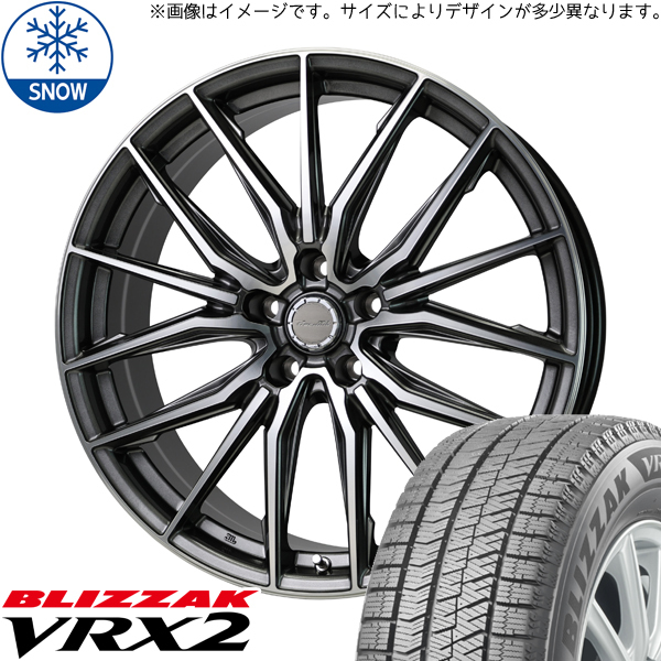 新品 GK シャトル 185/60R15 BS BLIZZAK VRX2 アスト M4 15インチ 5.5J +50 4/100 スタッドレス タイヤ ホイール セット 4本_画像1