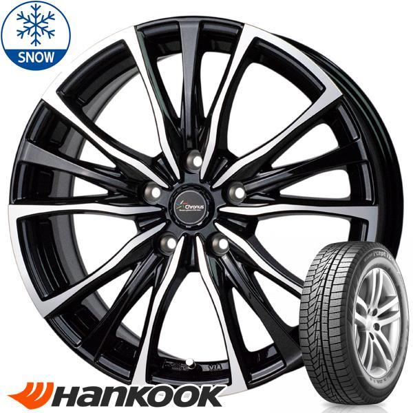 新品 ヴェゼル アコード CU 215/60R16 HANKOOK W626 クロノス CH110 16インチ 6.5J +50 5/114.3 スタッドレス タイヤ ホイール セット 4本_画像1