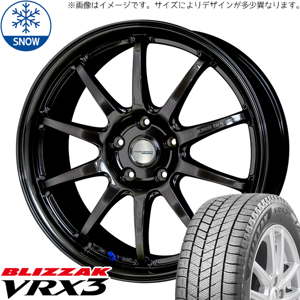 新品 レヴォーグ レイバック 225/60R17 BS BLIZZAK VRX3 CR10 17インチ 7.0J +48 5/114.3 スタッドレス タイヤ ホイール セット 4本