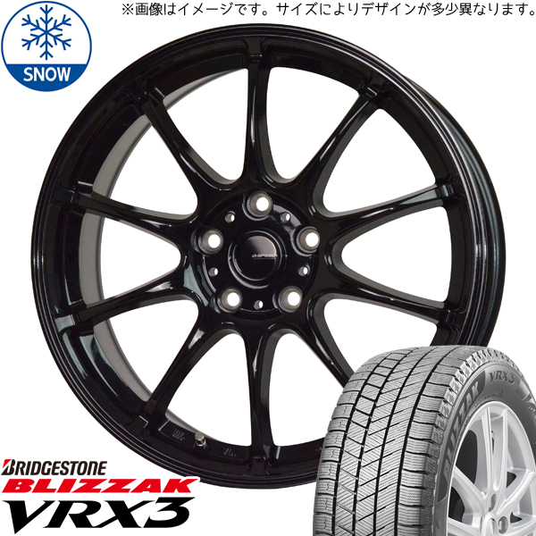 新品 シルビア シビック 205/55R16 BS BLIZZAK VRX3 Gスピード G07 16インチ 6.5J +47 5/114.3 スタッドレス タイヤ ホイール セット 4本