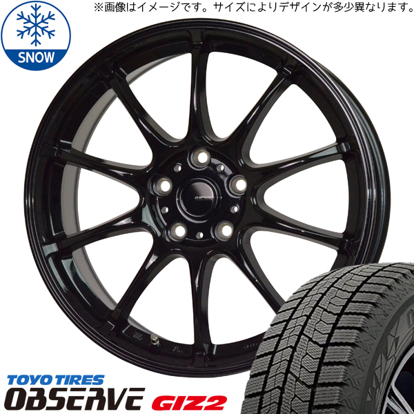 新品 プリウスα アベニール 215/45R18 TOYO GIZ2 Gスピード G07 18インチ 7.5J +38 5/114.3 スタッドレス タイヤ ホイール セット 4本