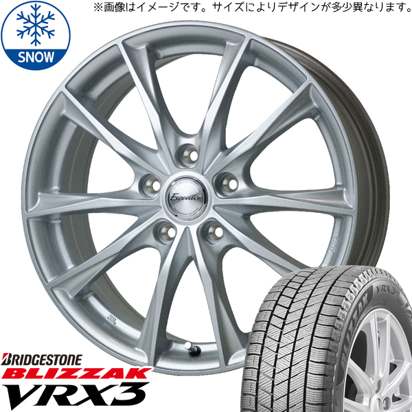 新品 シエンタ ヤリス アクア 175/70R14 BS VRX3 エクシーダー E06 14インチ 5.5J +45 4/100 スタッドレス タイヤ ホイール セット 4本_画像1