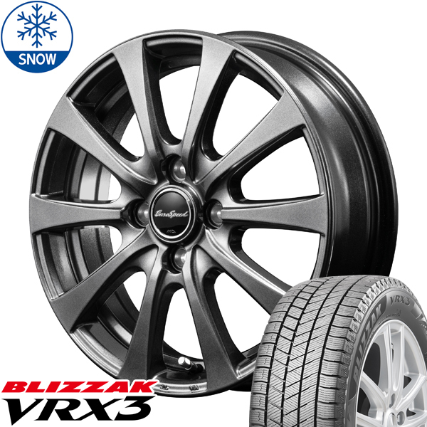 新品 ノート E12 bB フィールダー BS BLIZZAK VRX3 185/70R14 14インチ 5.5J +45 4/100 スタッドレス タイヤ ホイール セット 4本_画像1