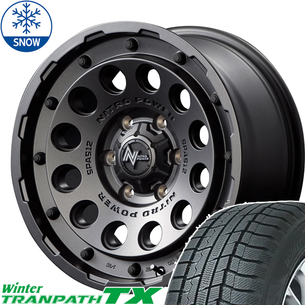 新品 ハイエース 215/65R16 16インチ TOYO トランパス TX NITOROPOWER H12 SHOTGUN スタッドレス タイヤ ホイール セット 4本_画像1