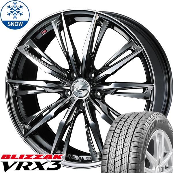 新品 86 プリウス レガシィ BRZ BLIZZAK VRX3 215/45R17 17インチ レオニス GX 7.0J +47 5/100 スタッドレス タイヤ ホイール セット 4本_画像1