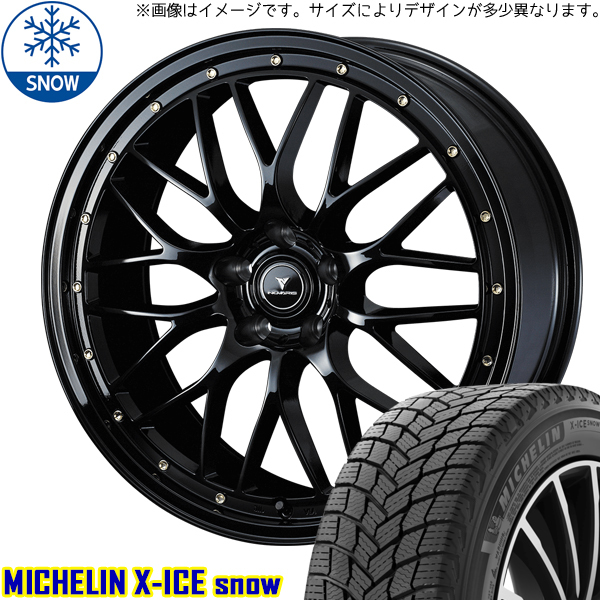 新品 エルグランド CX8 245/45R19 MICHELIN X-ICE SNOW Weds M1 19インチ 8.0J +45 5/114.3 スタッドレス タイヤ ホイール セット 4本_画像1