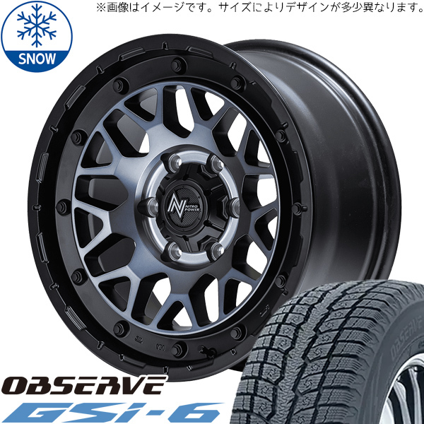 新品 スズキ ジムニーシエラ 215/70R16 16インチ TOYO オブザーブ GSI-6 M29 スタッドレス タイヤ ホイール セット 4本_画像1