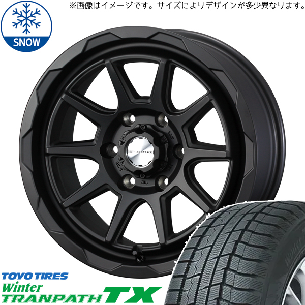 新品 ハイエース 215/65R16 16インチ トーヨータイヤ トランパス TX WEDS MUD VANCE06 スタッドレス タイヤ ホイール セット 4本_画像1