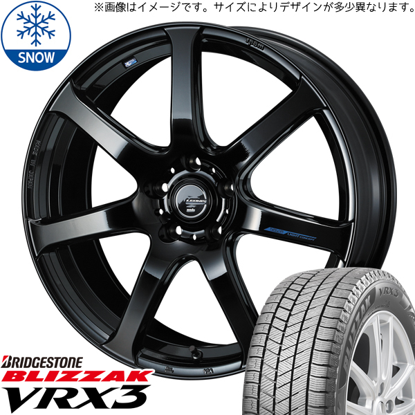 新品 アクアX-URBAN 100系 175/60R16 BS VRX3 レオニス ナヴィア07 16インチ 6.0J +45 4/100 スタッドレス タイヤ ホイール セット 4本_画像1