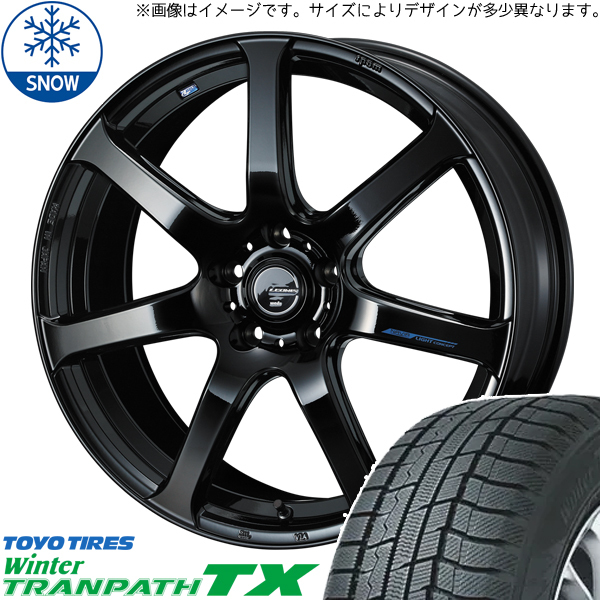 新品 フォレスター レガシィ 215/55R17 TOYO TX レオニス ナヴィア07 17インチ 7.0J +47 5/100 スタッドレス タイヤ ホイール セット 4本_画像1